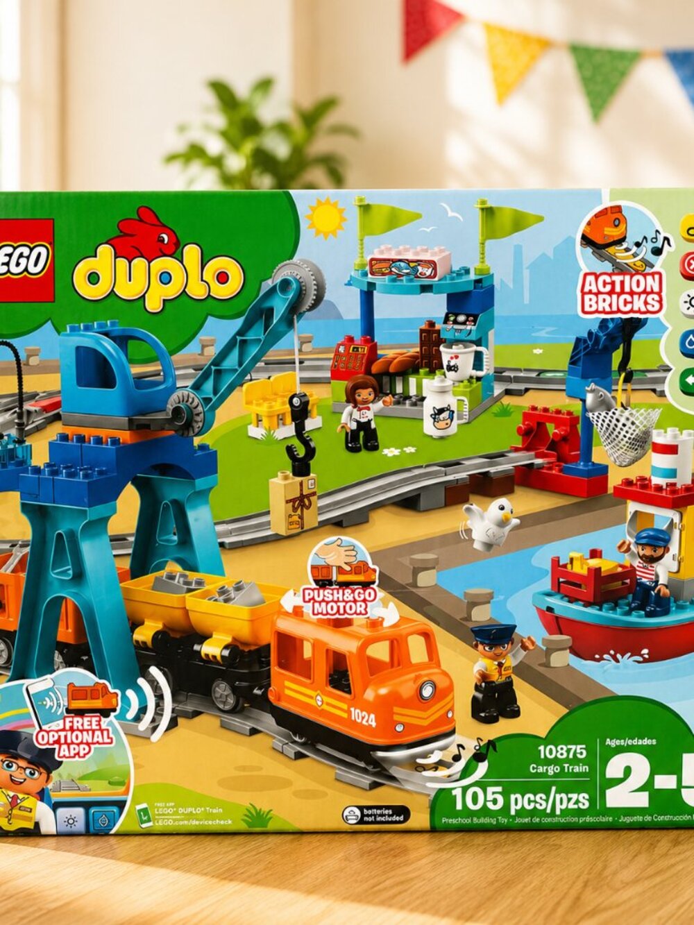 LEGO DUPLO 10875 Cargo Train Set – 105 Pieces - Picture 2 of 3